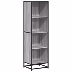 VidaXL 849127, Gris, Chêne, Métal, Bois, 400 mm, 350 mm, 1390 mm