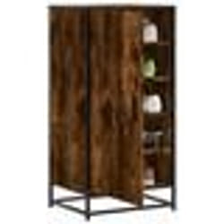 vidaXL Étagère à chaussures chêne fumé 48x38x97,5 cm bois d'ingénierie