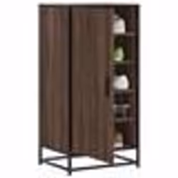 vidaXL Étagère à chaussures chêne marron 48x38x97,5 cm bois ingénierie