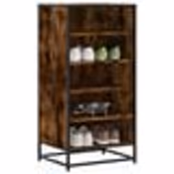 vidaXL Étagère à chaussures chêne fumé 48x38x975 cm bois dingénierie 849206