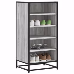 vidaXL Étagère à chaussures sonoma gris 48x38x975cm bois dingénierie rangement de chaussures armoire de rangement de 849207
