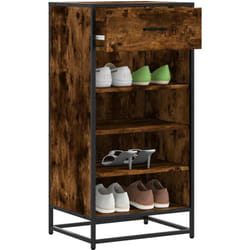 Vidaxl - tagère à chaussures chêne fumé 48x38x97,5 cm bois d'ingénierie