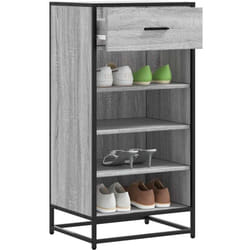 Vidaxl - tagère à chaussures sonoma gris 48x38x97,5 cm bois ingénierie