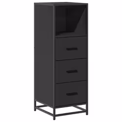 VidaXL 849249, Noir, Métal, Bois, 60 kg, 350 mm, 375 mm, 1000 mm