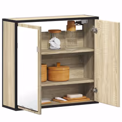 VidaXL 849255 miroir de salle de bain et armoire de rangement pour évier