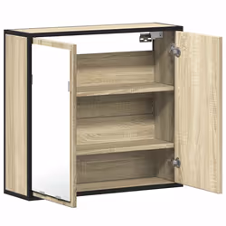 VidaXL 849255 miroir de salle de bain et armoire de rangement pour évier - Vue supplémentaire 8