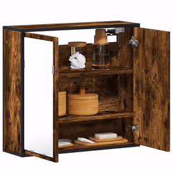 VidaXL 849256 miroir de salle de bain et armoire de rangement pour évier
