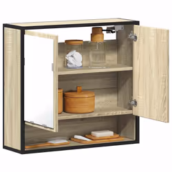 VidaXL 849260 miroir de salle de bain et armoire de rangement pour évier