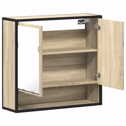 VidaXL 849260 miroir de salle de bain et armoire de rangement pour évier - Vue supplémentaire 8