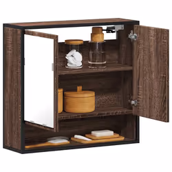 VidaXL 849263 miroir de salle de bain et armoire de rangement pour évier