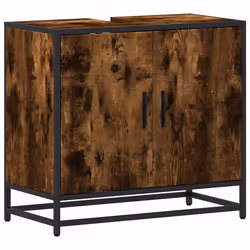 VidaXL 849266, Chêne, Métal, Bois, 60 kg, 650 mm, 330 mm, 600 mm
