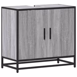 VidaXL 849267, Gris, Chêne, Métal, Bois, 60 kg, 650 mm, 330 mm, 600 mm
