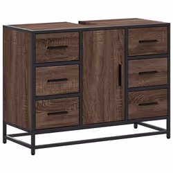 VidaXL 849283, Marron, Métal, Bois, 60 kg, 800 mm, 330 mm, 600 mm