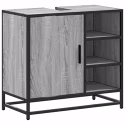VidaXL 849287, Gris, Chêne, Métal, Bois, 60 kg, 650 mm, 330 mm, 600 mm