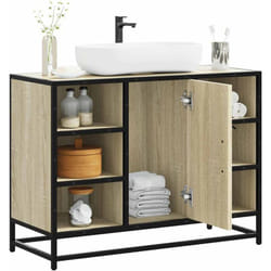 Vidaxl - Armoire lavabo de salle de bain chêne sonoma bois d'ingénierie
