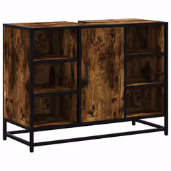 VidaXL 849291, Chêne, Métal, Bois, 60 kg, 800 mm, 330 mm, 600 mm