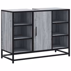 VidaXL 849292, Gris, Chêne, Métal, Bois, 60 kg, 800 mm, 330 mm, 600 mm