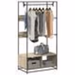 vidaXL Armoire chêne sonoma 90x50x180 cm bois d'ingénierie