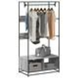 vidaXL Armoire sonoma gris 90x50x180 cm bois d'ingénierie