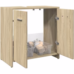Ce meuble lavabo de salle de bain est un excellent supplément à votre salle de bain, ce qui lui donne une apparence ordonnée  ...