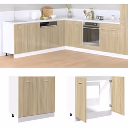 Cette armoire de plancher optimise votre espace de cuisine, offrant un espace de rangement suffisant pour vos effets personne ...