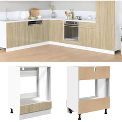 Armoire à four Chêne sonoma 60x46x81,5 cm Aggloméré Vidaxl