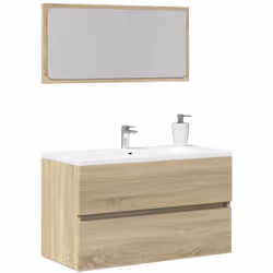 Cette élégante armoire de salle de bain avec miroir est un excellent supplément à votre salle de bain, ce qui lui donne une a ...