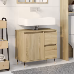 VidaXL 849676 miroir de salle de bain et armoire de rangement pour évier