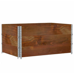 Colliers de palette 3 pcs marron 120x80 cm bois de pin solide Vidaxl
