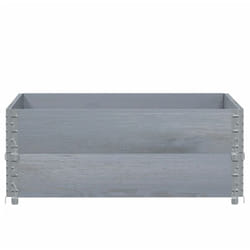 Vidaxl - Jardinière gris 100x100 cm bois de pin massif