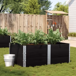 Cette jardinière de jardin empilable en bois est idéale pour cultiver une variété de fleurs, de légumes ou de plantes. Elle e ...