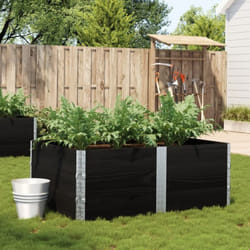 Vidaxl - Jardinière noir 150x100 cm bois massif de pin