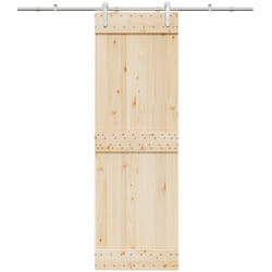 Kit fixation porte coulissante 200 cm Acier inoxydable Argenté - Vidaxl