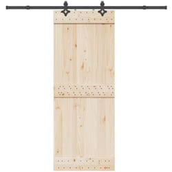 vidaXL Kit de quincaillerie de porte coulissante 213,5 cm acier noir