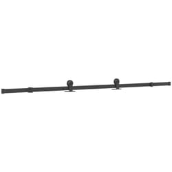 Kit de quincaillerie de porte coulissante 213,5 cm acier noir Vidaxl
