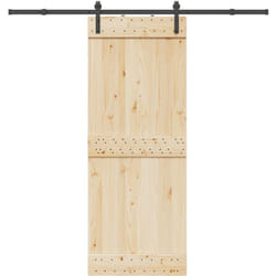 Vidaxl - Kit de quincaillerie de porte coulissante 213,5 cm acier noir