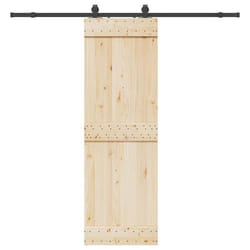vidaXL Kit de quincaillerie de porte coulissante 213 cm acier noir quincaillerie de porte coulissante galet de porte 4009719