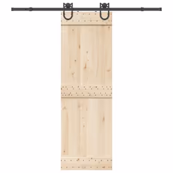 vidaXL Kit de quincaillerie de porte coulissante 200 cm Acier Noir quincaillerie de porte coulissante galet de porte 4009733