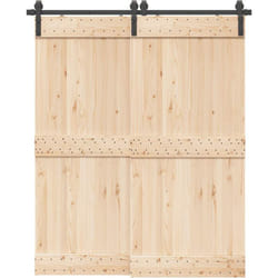 Vidaxl - Kit de quincaillerie de porte coulissante 183 cm Acier Noir