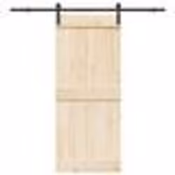 vidaXL Kit de quincaillerie de porte coulissante 200 cm Acier Noir 4009749
