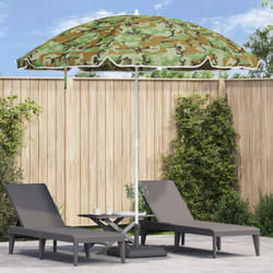Parasol de plage avec mât en aluminium camouflage 300 cm Vidaxl