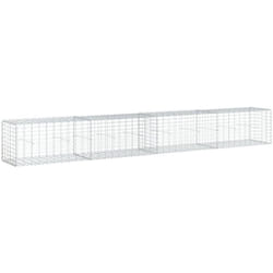 Panier gabion avec couvercle 400x50x50 cm fer galvanisé - Vidaxl