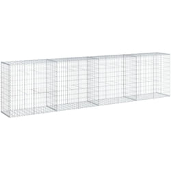 Panier gabion avec couvercle 400x50x100 cm fer galvanisé - Vidaxl