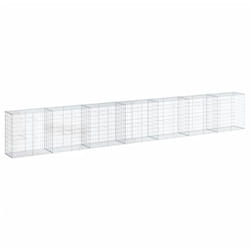 Vidaxl - Panier gabion avec couvercle 700x50x100 cm fer galvanisé