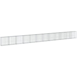 Vidaxl - Panier gabion avec couvercle 1200x50x100 cm fer galvanisé