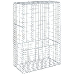 Vidaxl - Panier gabion avec couvercle 100x50x150 cm fer galvanisé