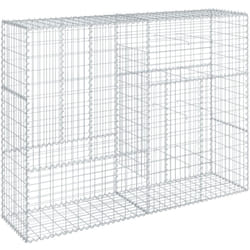 Vidaxl - Panier gabion avec couvercle 200x50x150 cm fer galvanisé