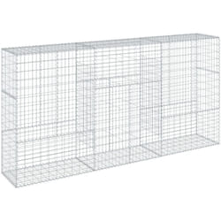 Vidaxl - Panier gabion avec couvercle 300x50x150 cm fer galvanisé