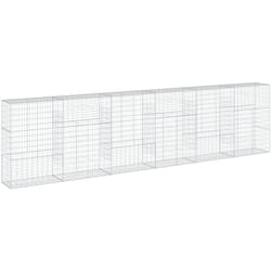 Vidaxl - Panier gabion avec couvercle 600x50x150 cm fer galvanisé