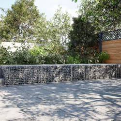 Vidaxl - Panier gabion avec couvercle 700x100x50 cm fer galvanisé
